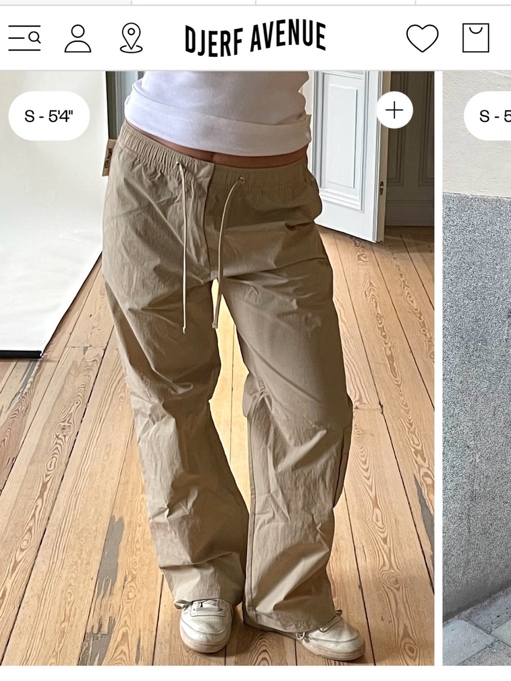 Djerf Avenue Women’s Drawstring sporty Pants sand